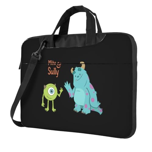 ノートパソコンバッグ モンスターズ インク マイク サリー Pcインナーバッグ パソコン バッグ 手提げカバン Pc収納カバン コンピュータバッグ 13/14/15.6インチ ビジネスバッグ パソコンケース ショルダーストラップ付き 耐震 多機能 通学 通