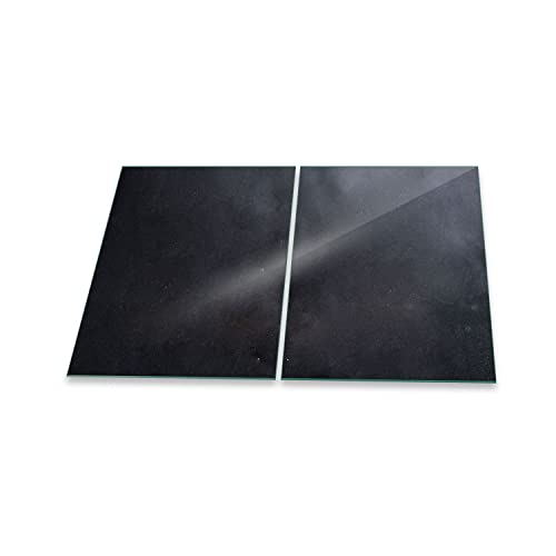 Herdabdeckplatte Ceranfeld 2-Teilig 2x40x52 Abstrakt Schwarz Kochplatten Deko Herdabdeckplatte Ceranfeld 2-Teilig 2x40x52 Abstrakt Schwarz Kochplatten Deko