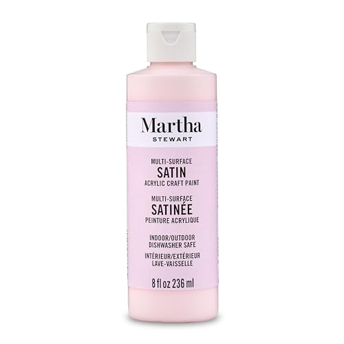 Martha Stewart, Craft Paint, Ballet Slipper, 8 fl oz Premium Satin Finish Paint, Perfect For Easy To Apply DIY Arts And Crafts, 68697