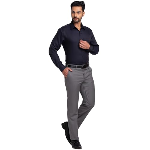 Image of Park Avenue Regular Fit Pure Cotton Structure Pattern Ainsley Collar Formal Shirt