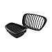 Kratka 2 szt. matowy czarny zamiennik kratki samochodowej 51137005837 51137005838 do BM-W 5 serii E39 99-03 E39 grill wyścigowy grill samochodowy