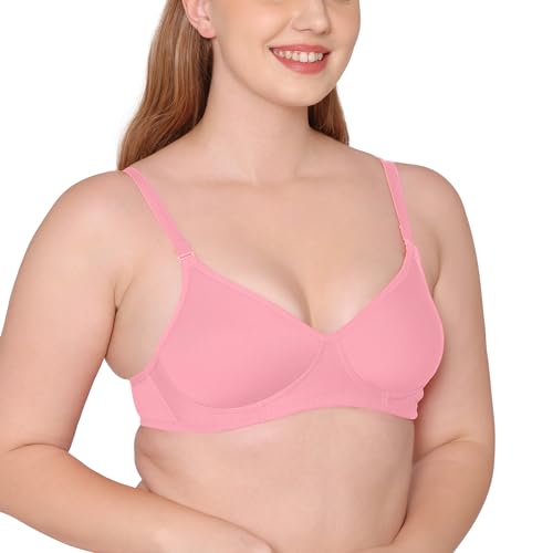Image of Tweens - Medium Padded Cotton Rich Bra - Full Coverage, Seamless, Multiway Straps, Wirefree Everyday T-Shirt Bra (Pack of 2)