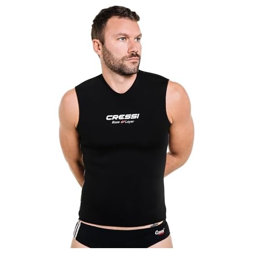 Cressi Base Layer Man 2.5mm - Tauchunterzieher Neopren 2.5mm, Schwarz, für Herren
