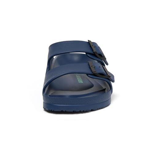Image of SAGUARO Men's Women's Comfort Double Buckle Sandals Lightweight Adjustable EVA Sandals with Rubble Sole