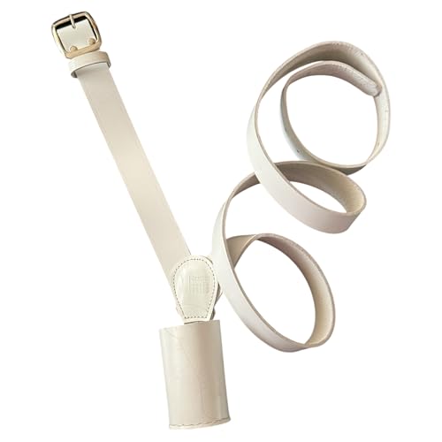 Cinturón grande para mástil de bandera para desfile del ejército y guardia de honor, cinturón cruzado de cuero ajustable para bandera, pancarta y uso ceremonial, blanco, negro, marrón, correa de