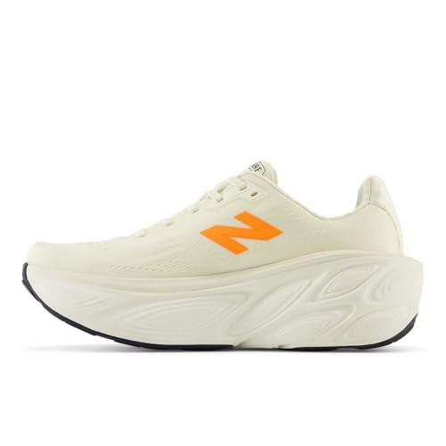 New Balance New Balance Women's Fresh Foam X More V5 Running Shoe, Angora/Sea Salt/Hot Mango, 10.5 W