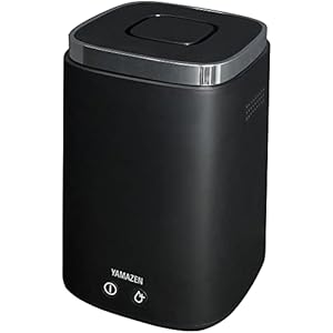 [山善] 加湿器 加熱式 スチーム式 上から給水 (最大加湿 500ml) (タンク容量 2.4L) (木造~8.5畳 / プレハブ洋室~14畳) 卓上 小型 寝室 ブラック KS-J242(B)