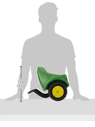 Rolly Toys 122028 rollyMinitrac Trailer John Deere, Anhänger für Rutscher Traktor rollyMiniTrac, ab 1,5 Jahren, grün