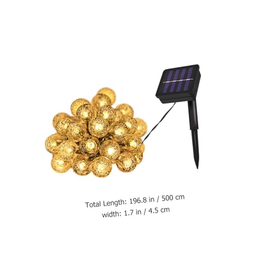 Luces de cadena solar LED burbuja para exterior 5m miniatura 2