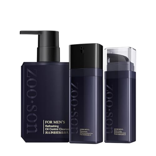 Zoo Son Premium Men's Skincare Collection, Navy Blue, Luxury Facial Care Set