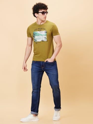 Image of Being Human Coffee Regular Fit Round Neck Men's T-Shirt Clothing