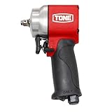 トネ(TONE) エアーインパクトレンチ(ショートタイプ) AI3121 差込角9.5mm(3/8") レッド 右回転370N・m 左回転460N・m