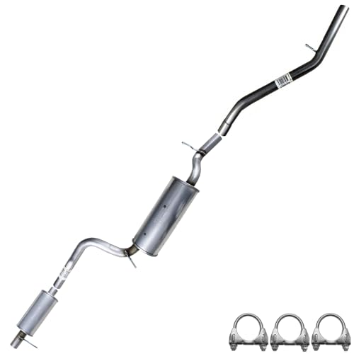 Northeastern Exhaust | Stainless Steel Resonator, Muffler, Tail Pipe Exhaust System Kit Compatible for Mazda 3 2004-2009 2.0L | Includes Clamp | Automotive Replacement Part | Federal Emissions Only