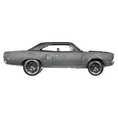 Image of Hot Wheels Toy Car, Fast & Furious 70 Road Runner Custom 1:64 Scale Vehicle with Elevated Deco Execution, Die-Cast Car Seen in the Fast Movies (Styles May Vary)