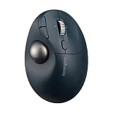 Kensington Pro Fit Ergo TB550 Trackball-Maus, wiederaufladbar Batterie, kabellose Bluetooth Maus, ergonomischer 34-mm-Trackball mit 4D-Scrollring, aus bis zu 51% recyceltem Kunststoff (K72196WW)