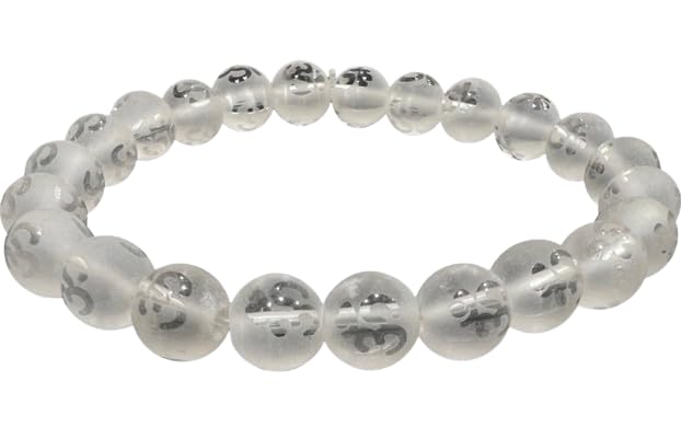 ARE - Aeora Rocks : Clear Quartz Bracelet with Om Symbol Bead - Original Clear Quartz Bracelet with Om Symbol for Clarity, Energy Amplification, and Spiritual Balance - for Men & Women (Size-8mm) (B0CLRY2X7D) Amazon Price History, Amazon Price Tracker