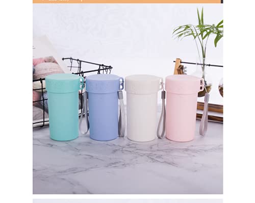 6oz Water Bottle， ，Healthy material Snap bullet cover with Strap and silicone handle Easy to travel (peijian)