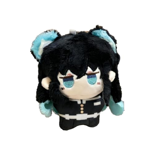 Auklet Kimetsu no Yaiba Peluche Chibi | 12cm Kanroji Mitsuri & Tokitou Muichirou | Lindos Accesorios Cadena para Bolso para Fans de Anime (Muichiro Tokito)