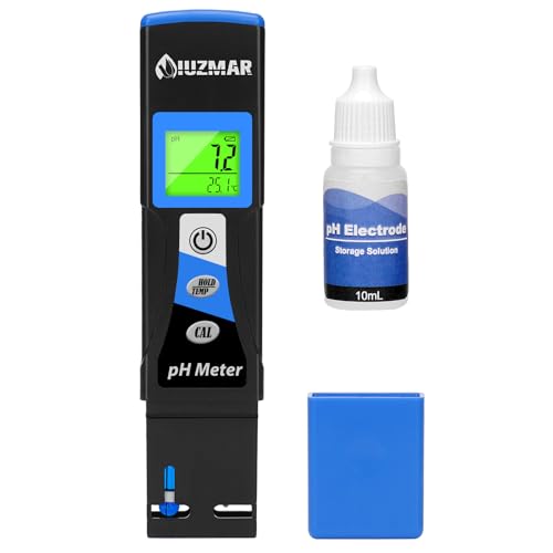 UIUZMAR Medidor Digital de pH y Temperatura