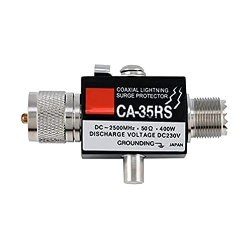 Lwaviwer 1 pararrayos coaxiales UHF CA-35RS, protector de sobretensiones macho a hembra, conector UHF