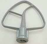 WPW10635687, 4.5 QT Burnished Flat Beater fits Whirlpool KitchenAid Stand Mixer