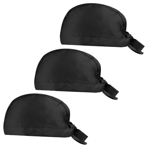 AOOTUERL Sombrero de Chef Unisex Transpirable Ajustable de 3 Piezas, Sombrero de Chef de algodón, Sombrero de Cocina Profesional, Sombreros Unisex para Cocina, Restaurante, Barbacoa y Disfraz de