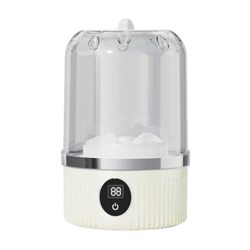 1.2L Underwear Washer, 2 Modes Rechargeable Cordless Mini Washing Machine, for Bras/Underwear/Socks,Compact Laundry Solution for Travel, Apartments, Dorm, Camping (white)