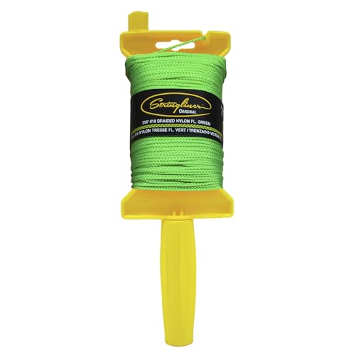 US Tape 11168 Stringliner® Original BRAIDED FL. GREEN 100' miniatura 1