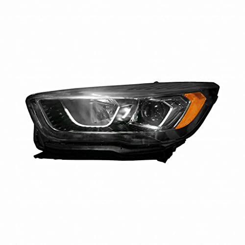 For Ford Escape 2017 18 19 2020 Headlight Driver Side | Lens and Housing | w/LED Signal | Chrome | Halogen | CAPA | FO2502351, FO2502351C | 191275526248, GJ5Z13008D