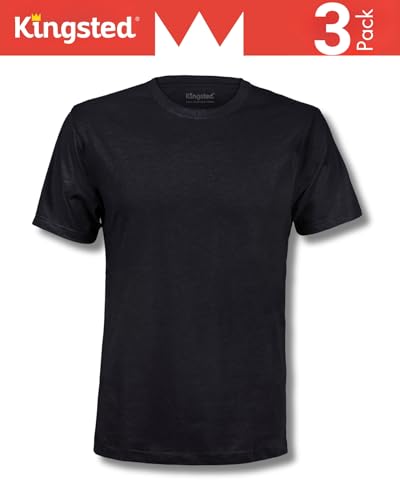 Image of Kingsted T-Shirts for Men Pack - Royally Comfortable - Super Soft Premium Fabric - Well-Crafted Classic Tee