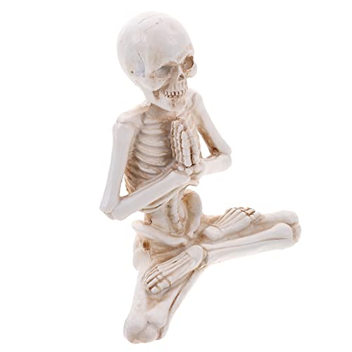 Squelette de yoga statuette zen pour décoration de salon cocooning
