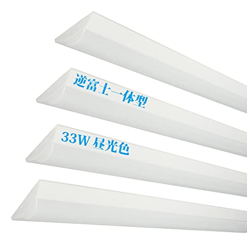 txm^u LEDx[XCg ̌` 32WLEDu LEDǏƖZbg 125cm F6000K 5200LM Lb`x[XCg VƖ {ݗp mCYX PLیς 4{