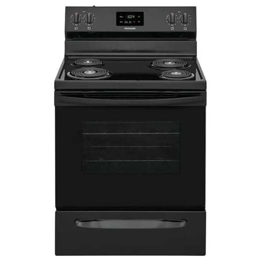 Frigidaire FCRC3012AB 30" Electric Range with 4 Coil Elements, 5.3 cu. ft. Oven Capacity, Store-More Storage Drawer, Electronic Kitchen Timer, in Black