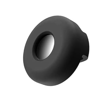 Capa Airtag para coleira de cachorro Silicone Pet Collar compatível com Apple Airtags, Suporte de etiqueta de ar antiperda para acessórios de coleiras de cães de gato (PRETO)