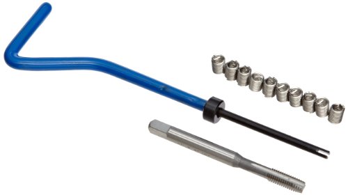 Image of E-Z Lok EK20520 Helical Threaded Insert Kit, 304 Stainless Steel, 8-32 Thread Size, 0.328 inch Installed Length (Pack of 10)