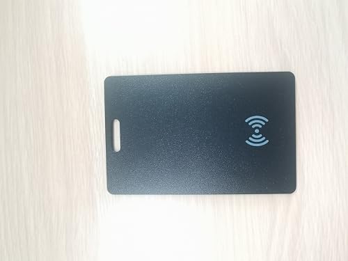 Android Wallet Smartcard Tracker, Bluetooth Locator Works with Google Find My, Slim Card Tracker for Luggage Passport, Wireless Rechargeable Item Finder for Home Outside Travel, 1 Pack, Black