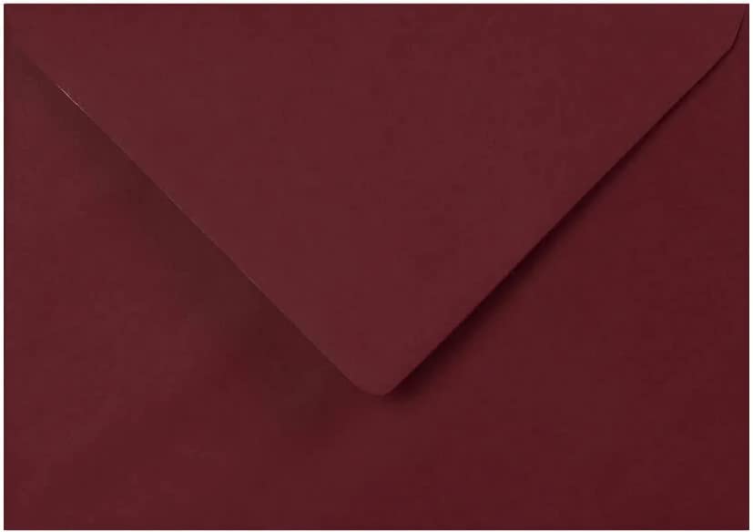 C5 Coloured envelopes for A5 Greeting Cards Christmas Cards Wedding Invitation Crafts 162x229mm- Pack of 30 envelopes (Burgundy Red) — image 1