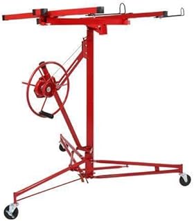 11FT Drywall Panel Hoist Dry Wall Rolling Caster Lifter Construction Tool