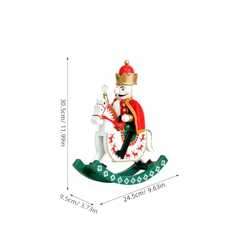 Cheval à Bascule Casse-Noisette pour Table de Noël