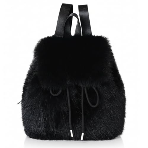 Sac à dos en peluche Y2K en fausse fourrure pour femme et fille