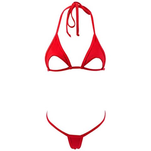 SHERRYLO Micro String Bikini Cameltoe Extreme Tiny Small Swimsuit Bikinis Cover