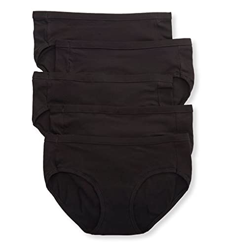 Hanes Ultimate Women's 5-Pack ComfortSoft Stretch Hipster Panty, Black, Black, Black, Black, Black, 8 Hanes Ultimate Women's 5-Pack ComfortSoft Stretch Hipster Panty, Black, Black, Black, Black, Black, 8