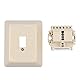 S/CONN maximum connectivity Telefondose TAE U - 1x6 - Anschlussdose - Universal für F+N - Aufputz AP - 1x Telefon oder 1x Nebenstelle Fax AB Modem NTBA DSL-Splitter - beige