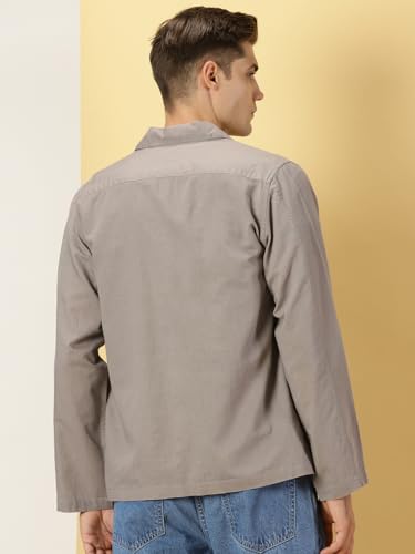 Image of Thomas Scott Men's | Solid | Full Sleeve | Regular Fit | 100% Cotton | Double Pocket | Spread Collar | Casual Shirt