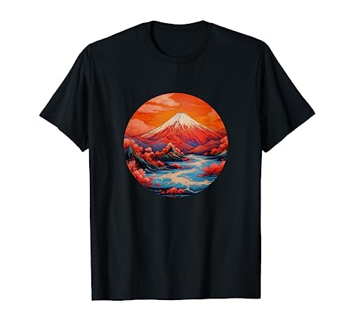 Estilo Pop Art - Fuji-San, Fujiyama, Mt Fuji Camiseta
