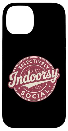 Indoorsy Selectively Social �r���e�[�W ���Љ�I �����I �X�}�z�P�[�X iPhone 14 �p