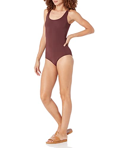 Image of Amazon Essentials Women's One-Piece Scoop Neck Coverage Swimsuit (Available in Plus Size)