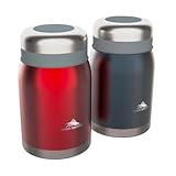 High Sierra Food Jars Set of 2/24 OZ | Hot for 12 Hours | Cold for 24 Hours | 2 Sporks Included