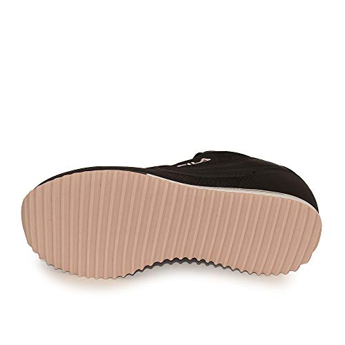 Fila, Euro Jogger Sport, Tênis, Feminino, Preto/Rosa Claro, 39