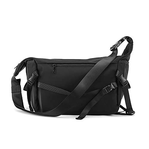 Mzyz Large Capacity Nylon Messenger Sling Bag Casual Crossbody Bags for Men Shoulder Satchel School Work Japan Korean Style